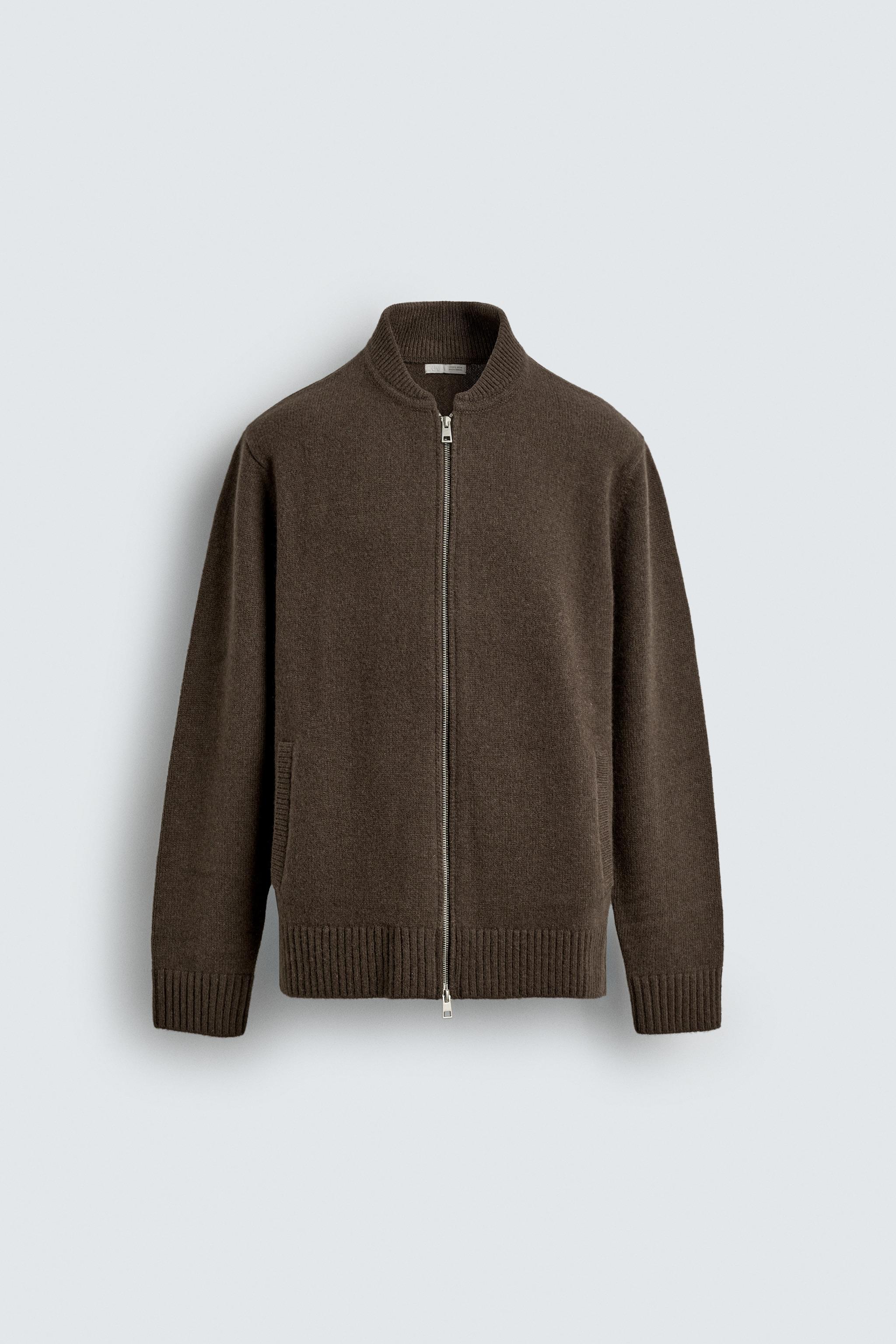 100% WOOL ZIP-UP JACKET